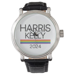 Harris Kelly 2024 LGBTQ Rainbow Pride Flag Watch