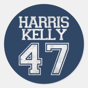 Harris Kelly 47th President 2024 Election Vintage Classic Round Sticker