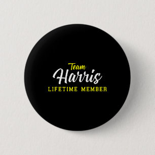Harris Lifetime Member Surname Birthday Wedding Na 2 Inch Round Button