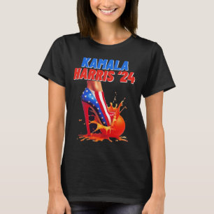 Harris Orange Crush High Heels Harris Usa Flag  T-Shirt