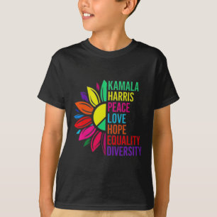 Harris Peace Love Equality Hope Diversity 1  T-Shirt