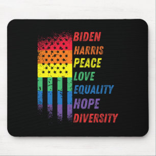 Harris Rainbow American Flag Novelty Tee Inaugurat Mouse Pad