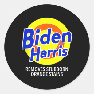 Harris Removes Stubborn Orange Stains Vote Anti-tr Classic Round Sticker