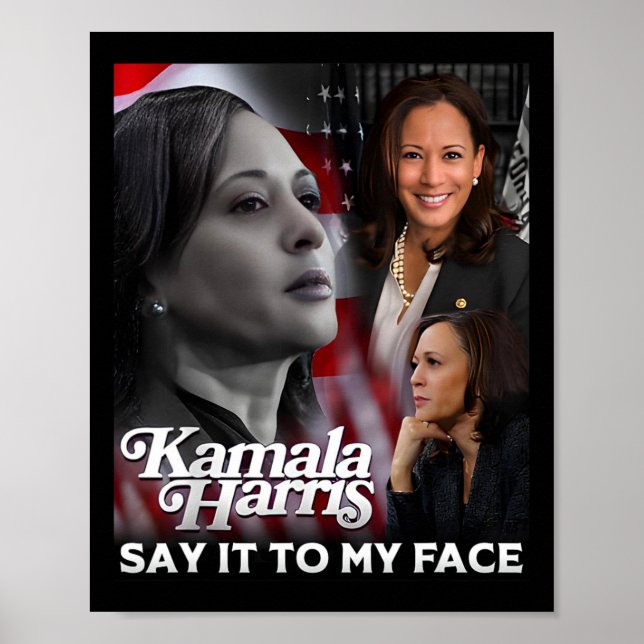 Harris Say It To My Face  Poster (Front)