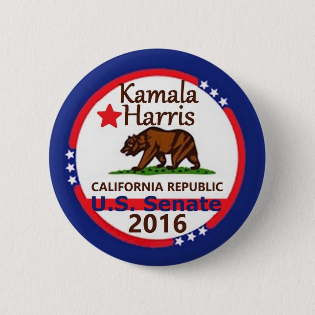 HARRIS Senate 2016 2 Inch Round Button (Front)