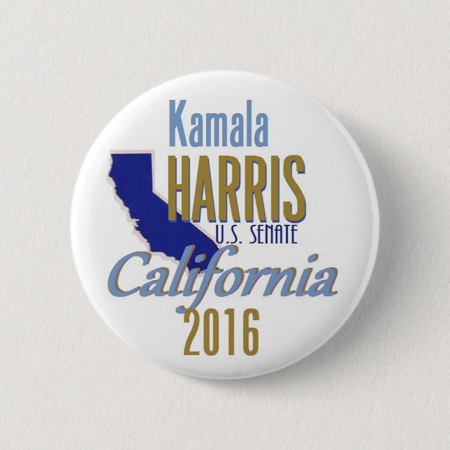 HARRIS Senate 2016 2 Inch Round Button (Front)