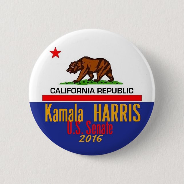 HARRIS Senate 2016 2 Inch Round Button (Front)