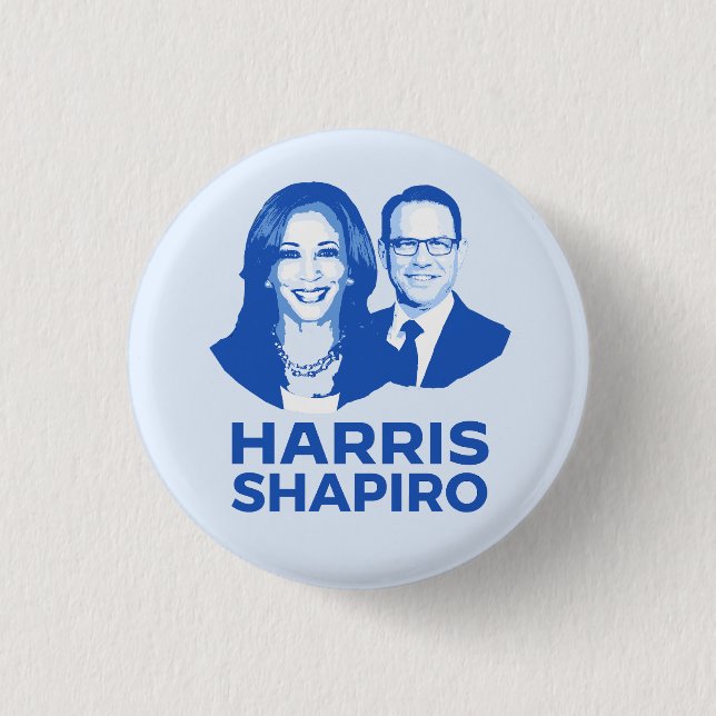 HARRIS SHAPIRO 1 INCH ROUND BUTTON (Front)