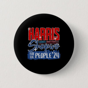 Harris-shapiro 2024 For The People Patriotic Us Fl 2 Inch Round Button