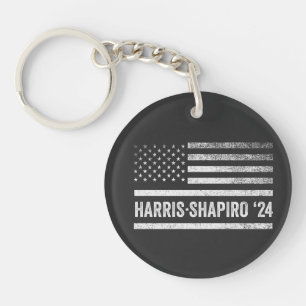 Harris Shapiro 2024 Kamala Josh Shapiro 24 Keychain