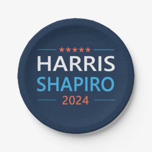 Harris Shapiro 2024 Paper Plate