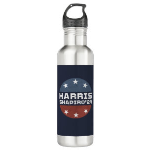 Harris Shapiro 2024 Vintage Red Blue 710 Ml Water Bottle