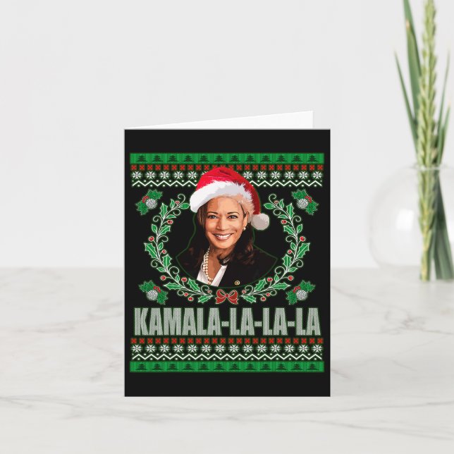 Harris Shirt Kamala La La La Women&#';s Ugly Chris Card (Front)