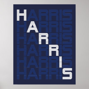 HARRIS text stacks Poster