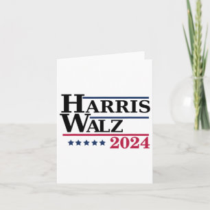 Harris Tim Waltz 2024 Elections Card