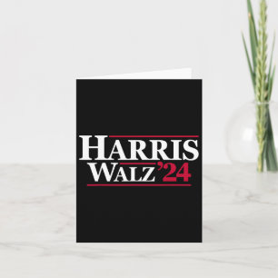 Harris Tim Walz 2024 24 For President Brat Usa Tee Card