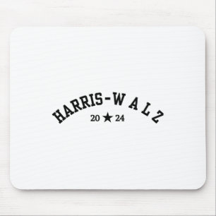 Harris Tim Walz Baseball Font 2024 Election Mouse Pad