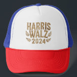 Harris Tim Walz Crest Vintage Harris Waltz 2024  Trucker Hat<br><div class="desc">Harris Tim Walz Crest Vintage Harris Waltz 2024</div>
