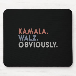 Harris Tim Walz Obviously Vote Harris Waltz 2024 Mouse Pad