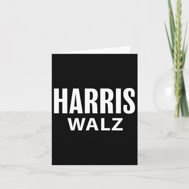 Harris Tim Walz Waltz Apparel  Card (Front)