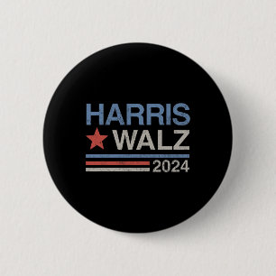 Harris Tim Walz Waltz Vp President Harris Waltz 20 2 Inch Round Button