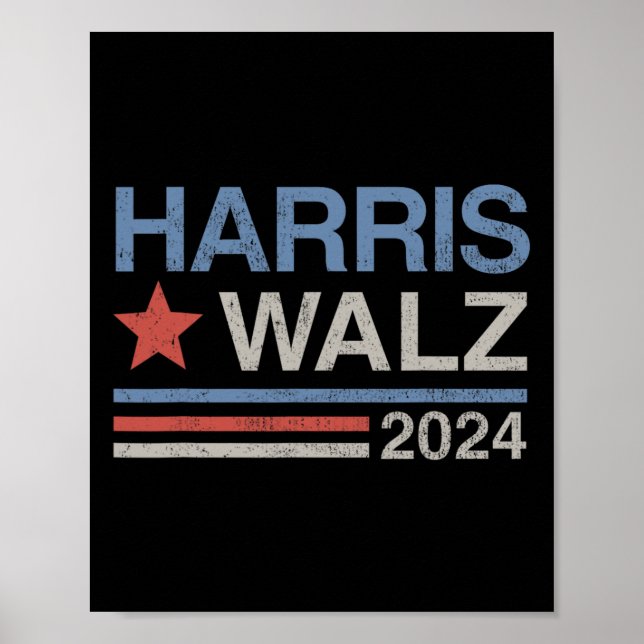 Harris Tim Walz Waltz Vp President Harris Waltz 20 Poster (Front)