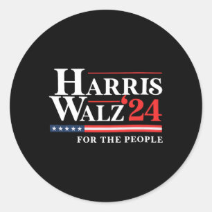 Harris Tim WAlzheimer Waltz For The People 2024  Classic Round Sticker