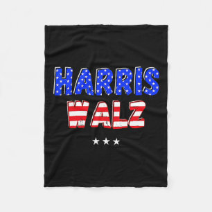 Harris Tim WAlzheimer Waltz Funny Retro Patriotic Fleece Blanket