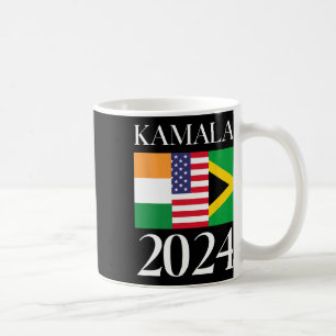 Harris Vote 2024 India American Jamaican Flag  Coffee Mug