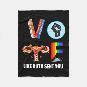 Harris Vote Like Ruth Sent You Fleece Blanket