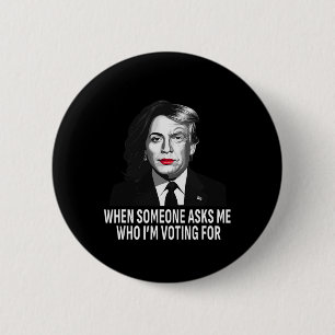 Harris Vs Donald Trump Funny Election Meme 2 Inch Round Button