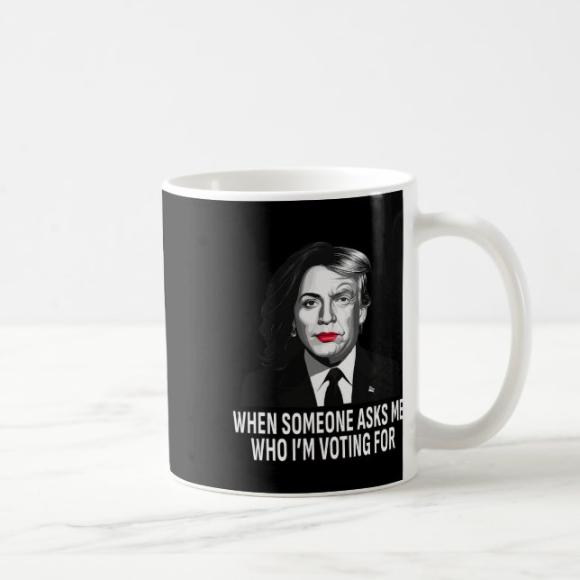 Harris Vs Donald Trump Funny Election Meme  Coffee Mug (Right)