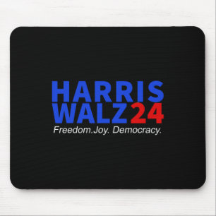 Harris W24 Freedom Joy Democracy Kamala Harris Wal Mouse Pad