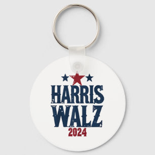 Harris W 2024 Election Kamala Harris Tim Waltz 202 Keychain