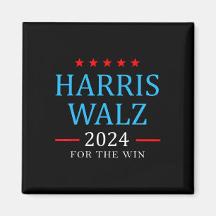Harris W 2024 For The Win Kamala Campaign Magnet