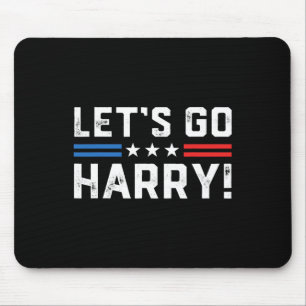 Harris W 2024 Let's Go Harry Funny Harry B Politic Mouse Pad