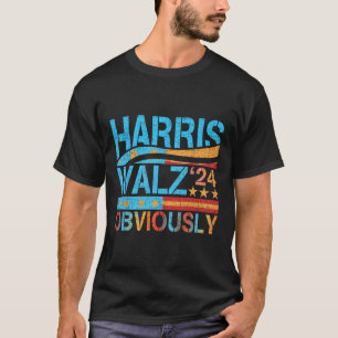Harris W Obviously! Harris Waltz 2024 Election 1 T-Shirt