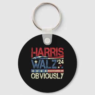 Harris W Obviously! Harris Waltz 2024 Election Keychain