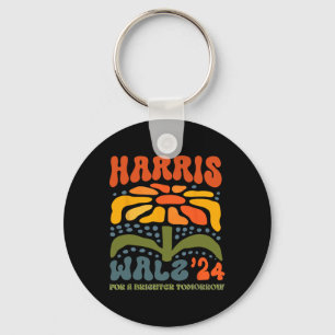 Harris W Waltz 2024 Retro Boho Vintage Groovy Flow Keychain