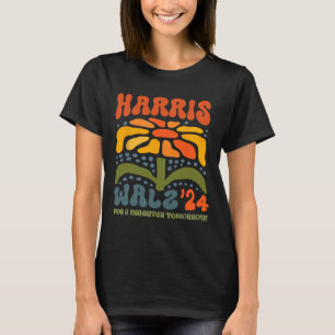Harris W Waltz 2024 Retro Boho Vintage Groovy Flow T-Shirt