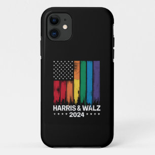 Harris Waltz 2024 Election Gay Tim Waltz LGBTQ iPhone 11 Case