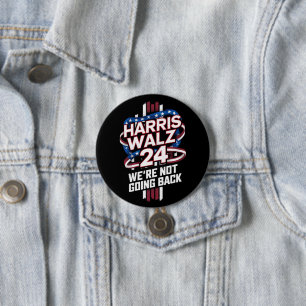 Harris Waltz 2024 Election Kamala Harris Tim Waltz 3 Inch Round Button
