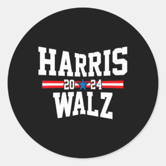 Harris Waltz 2024 Election Kamala Harris Tim Waltz Classic Round Sticker