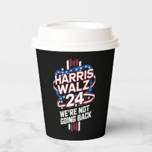 Harris Waltz 2024 Election Kamala Harris Tim Waltz Paper Cups