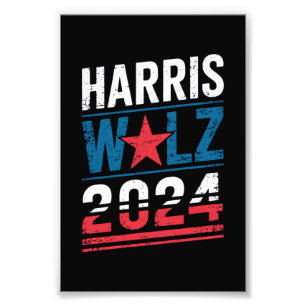 Harris Waltz 2024 Election Kamala Harris Tim Waltz Photo Print