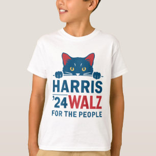 Harris Waltz 2024 For The People Funny Cat Lady Ka T-Shirt