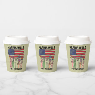 Harris Waltz 2024 Unity Over Division Paper Cups