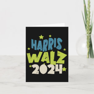 Harris Waltz 2024 With Stars  Card