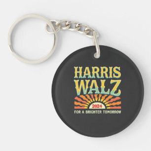 Harris Waltz for A Brighter Tomorrow Kamala Harris Keychain