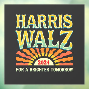 Harris Waltz for A Brighter Tomorrow Kamala Harris Window Cling